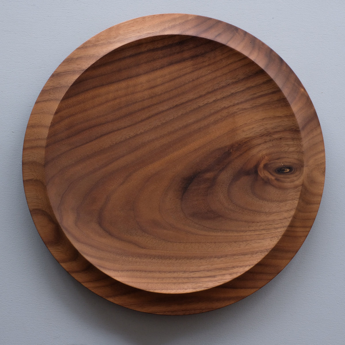 吉川和人 リム皿 ( ブラックウォルナット φ28cm) Kazuto Yoshikawa Rim Plate (Black Walnut –  essence kyoto