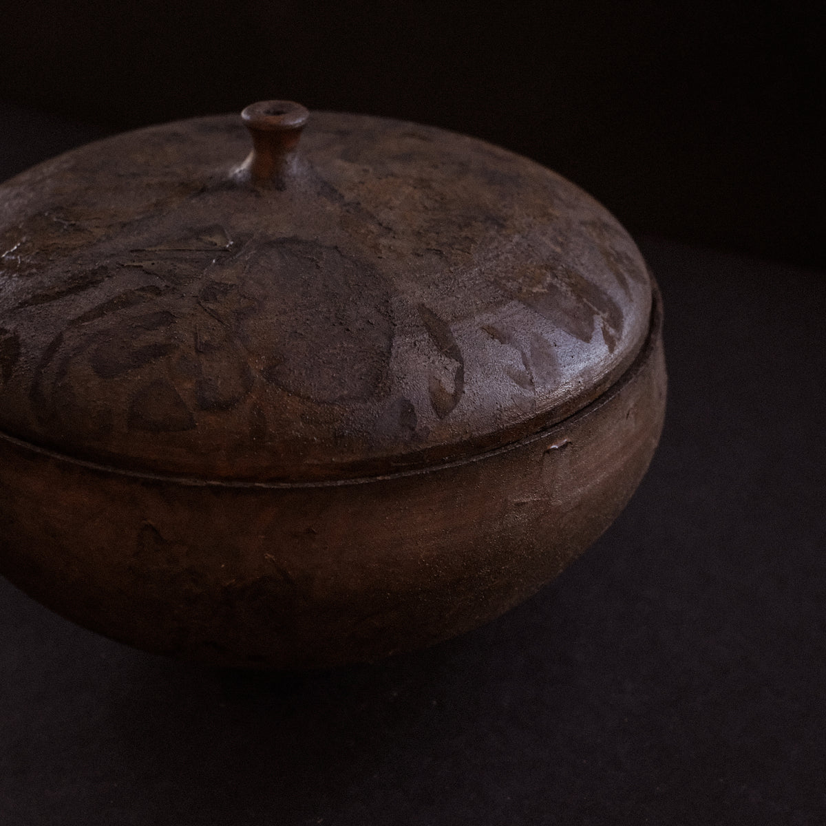 朝鮮　ベトナム　茶入　牙蓋　1客 督田昌巳 蓋椀 Masami Tokuda Bowl with a lid φ14cm (ETM62