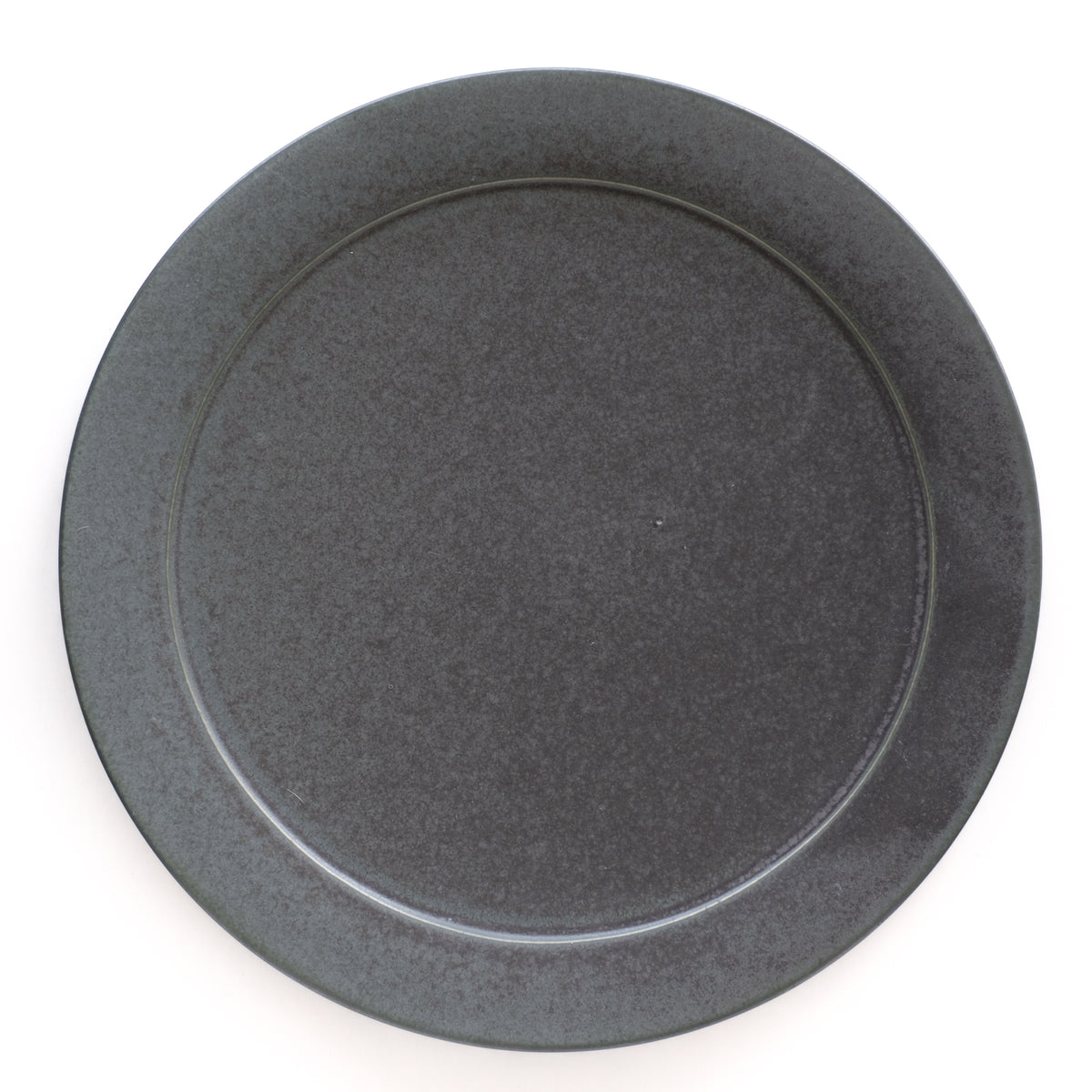 督田昌巳 丸縁盆 黒錆漆 Masami Tokuda Round tray φ 27 cm