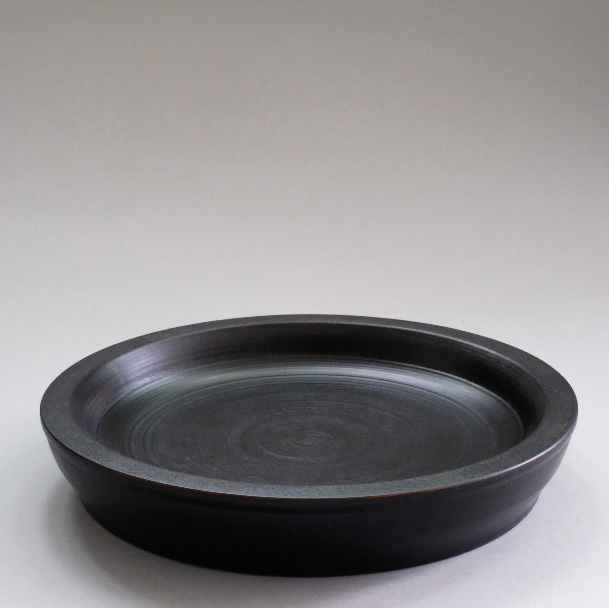 赤木明登  パン皿 大 (黒)  Akito Akagi Bread Plate L-size ( Black )