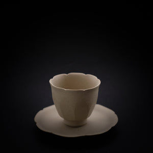 森本仁  白花茶器   Hitoshi Morimoto  Shirahana tea cup & saucer