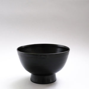 赤木明登 能登一ノ椀 (飯椀 大) 黒 Akito Akagi Noto Rice Bowl L-size