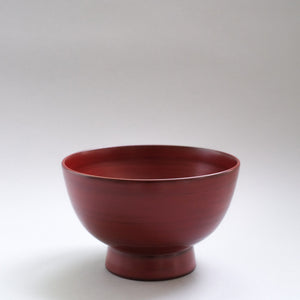 赤木明登 能登一ノ椀 (飯椀 大) 赤 Akito Akagi Noto Rice Bowl L-size