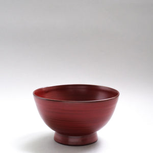 赤木明登 能登二ノ椀 (汁椀 大) 赤 Akito Akagi Noto Soup Bowl L-size