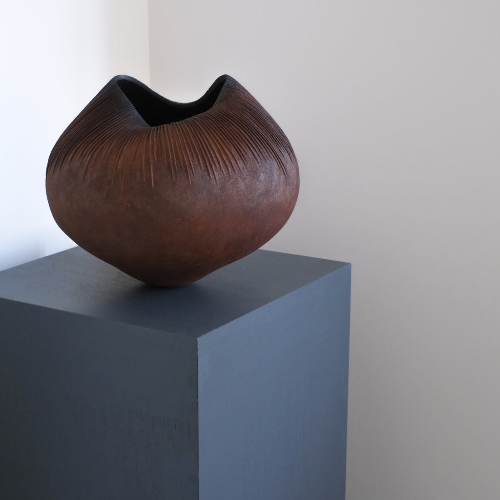 上治良充  制作物   Yoshimichi Joji  Leather sculpture 7