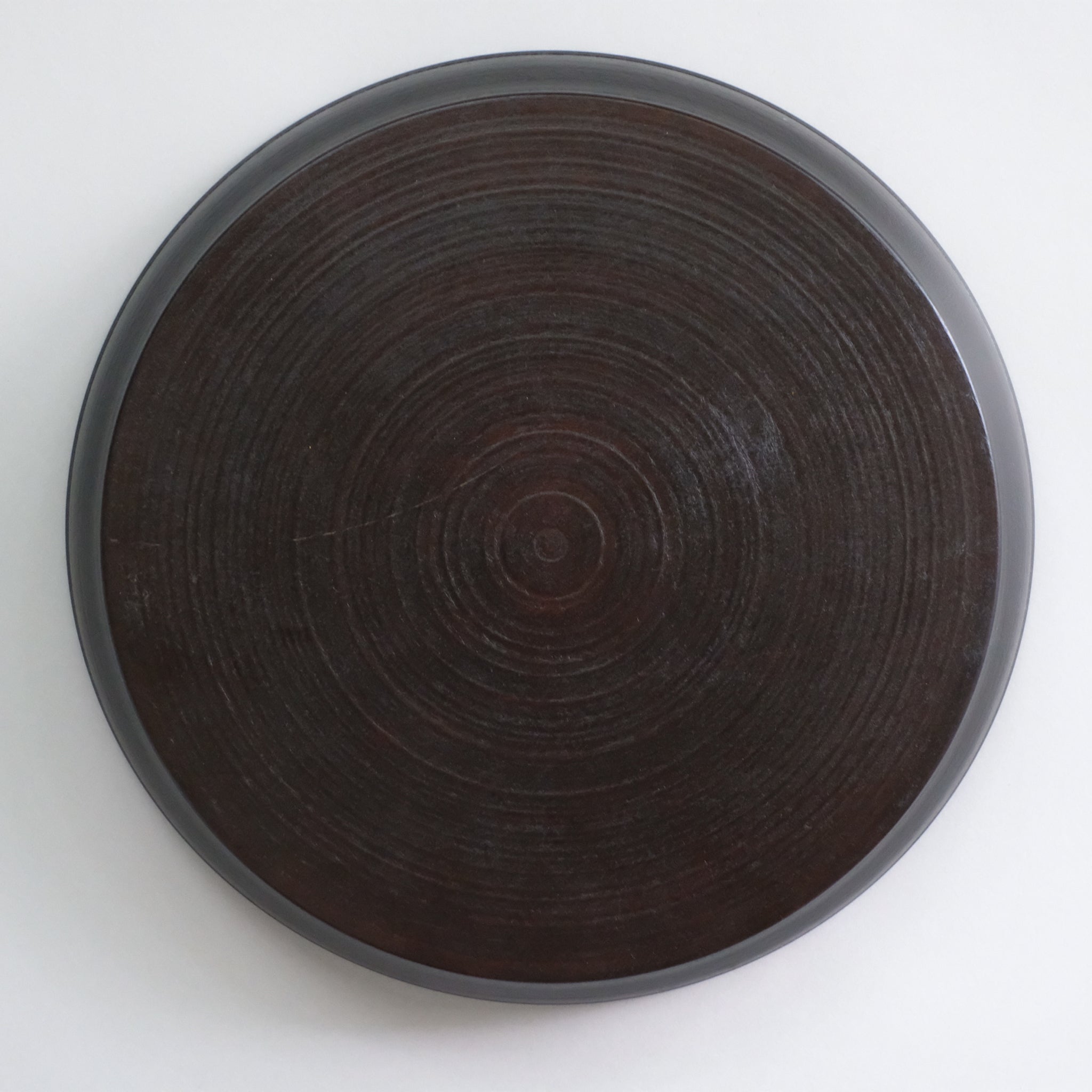 赤木明登  パン皿 大 (日の丸)  Akito Akagi Bread Plate L-size ( Red x Black )
