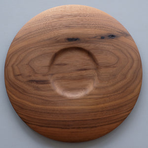 吉川和人 リム皿  ( ブラックウォルナット φ30.5cm)  Kazuto Yoshikawa Rim Plate (Black Walnut φ 30.5cm)