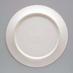 服部竜也  白マットリムプレート (φ24.5cm) Tatsuya Hattori  Rim plate ( φ24.5cm, matte white ) ETH36