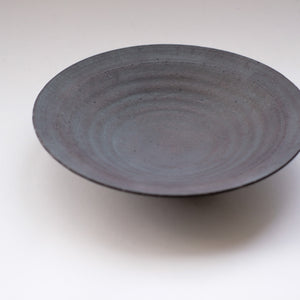 二階堂明弘  錆器 リム皿  (φ17.5cm)    Akihiro Nikaido  Rim Plate (φ17.5cm) AN112