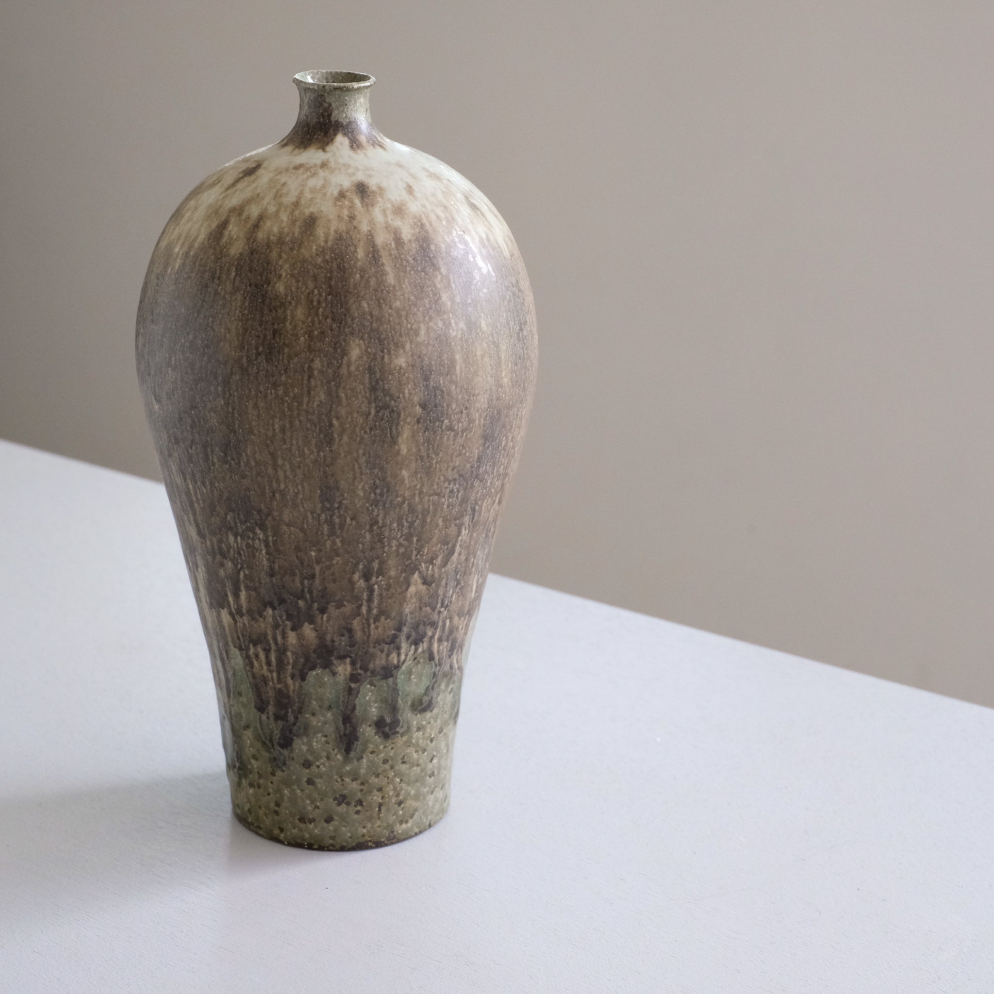 陶器　尿瓶 清岡幸道 青灰窯変花器 Kodo Kiyooka vase (VKK7) – essence kyoto