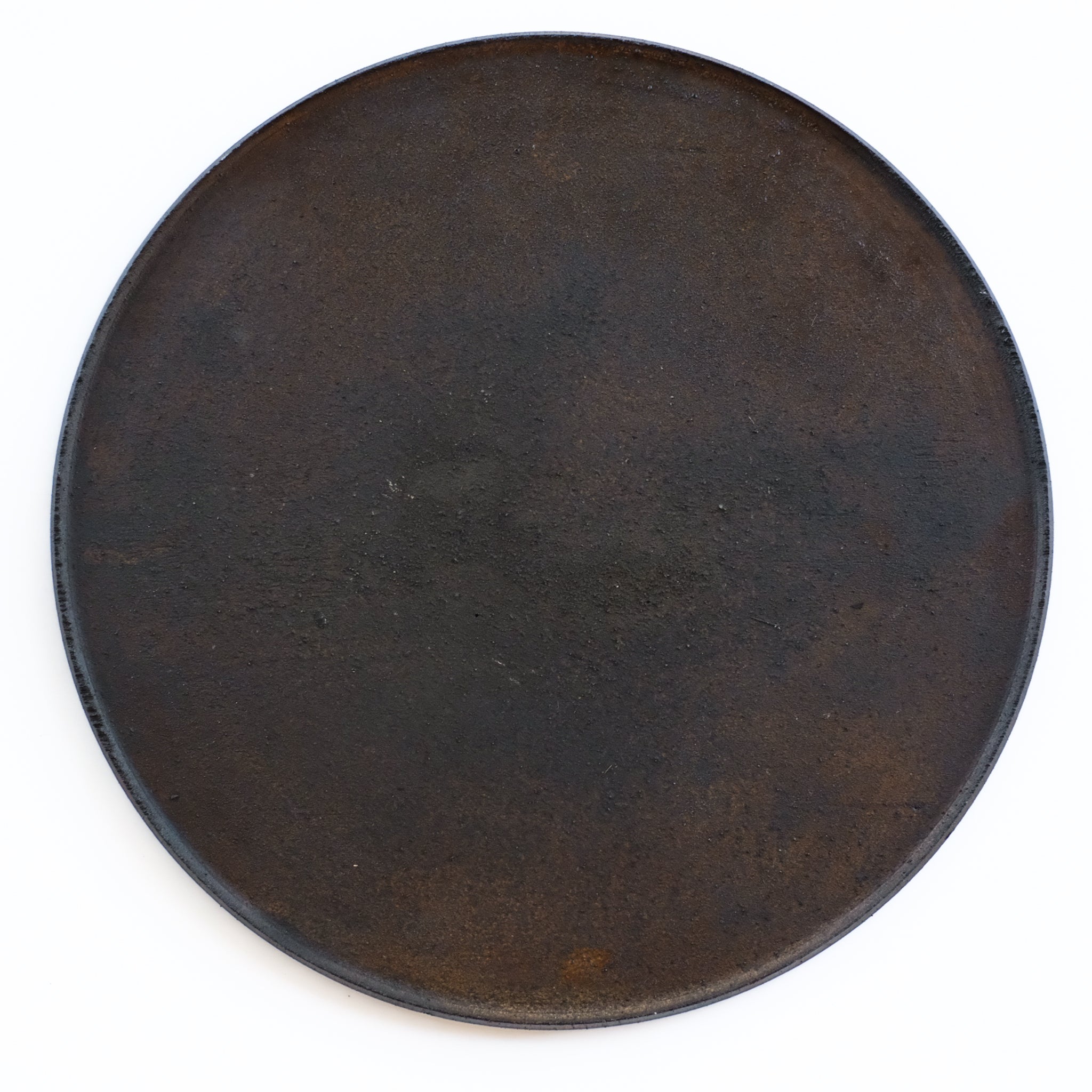 督田昌巳 丸縁盆 黒錆漆 Masami Tokuda Round tray φ 27 cm 