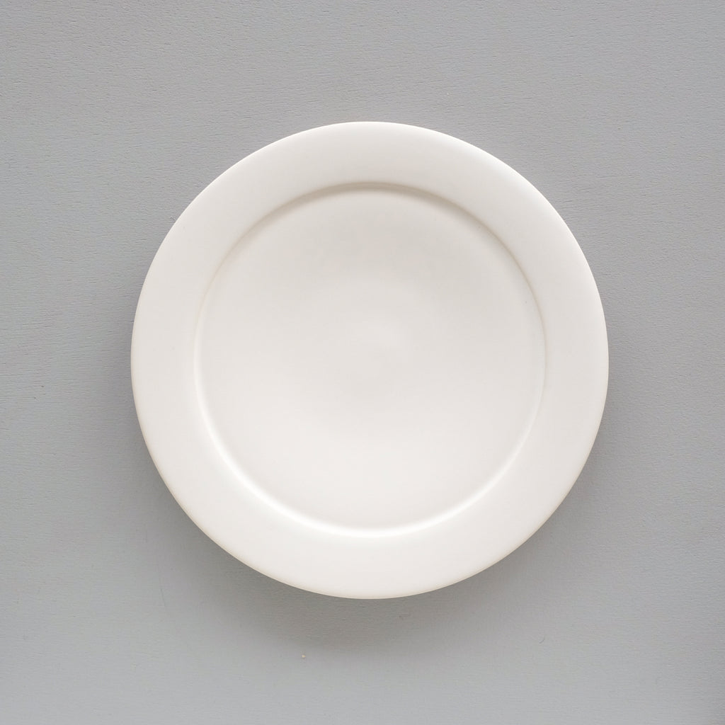 服部竜也  白マットリムプレート (φ18cm) Tatsuya Hattori  Rim plate ( φ18cm, matte white ) ETH34
