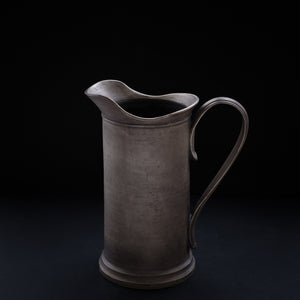 服部竜也   銀彩ピューター 花入  Tatsuya Hattori Vase ( oxidized silver ) ETH52