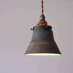 伊藤環 錆銀彩くらわんか型ランプシェード   Kan Ito  Rusty-silver glazing lamp shade