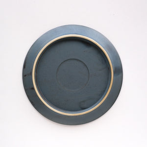 安藤由香  6寸フラット皿  (ネイビー  φ18.5cm)  Yuka Ando  Flat plate (φ18.5cm)