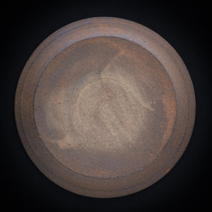 二階堂明弘  やきしめ丸皿 (φ23.2cm)    Akihiro Nikaido  Yakishime plate (φ23.2cm)